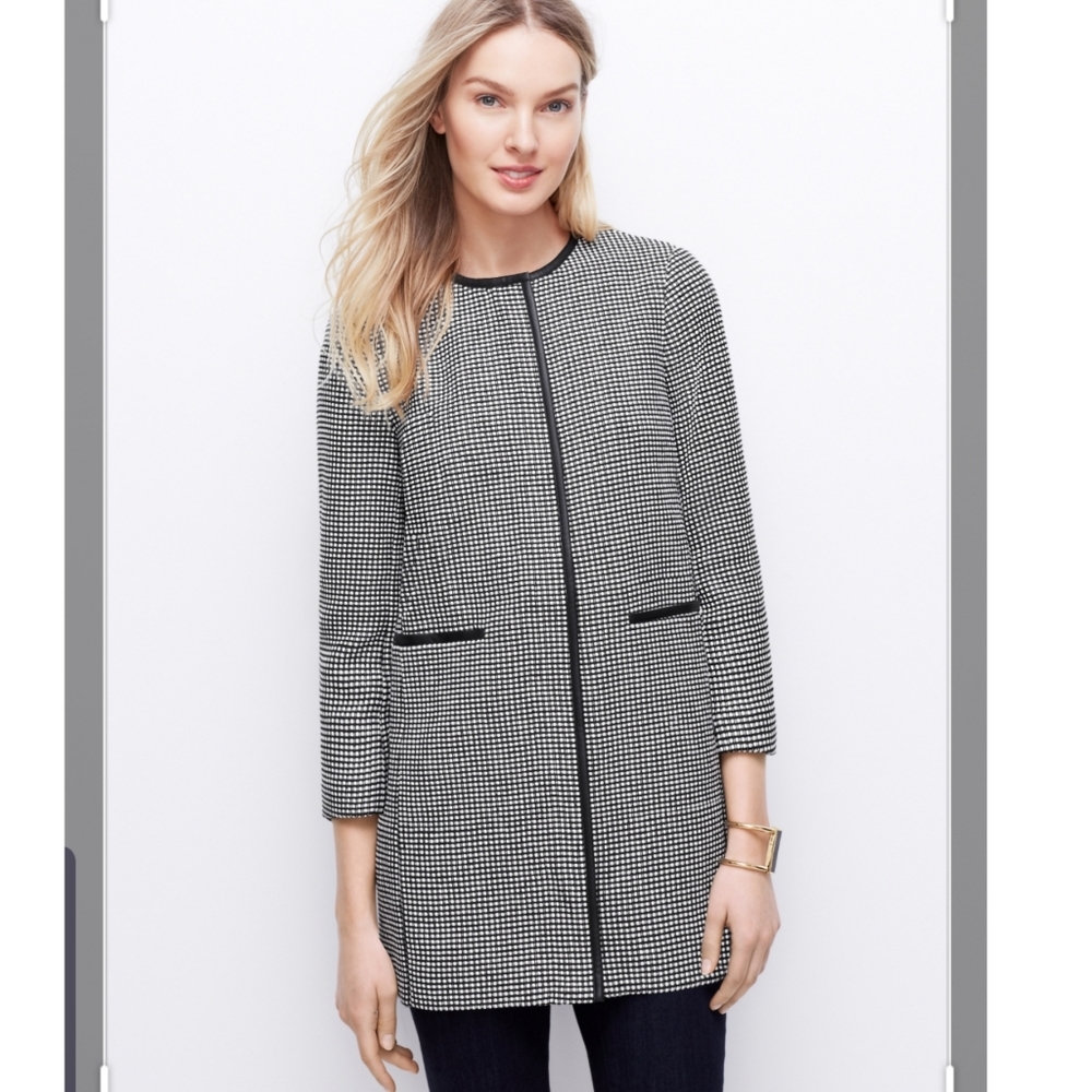NWT XXS Ann Taylor Tweed Topper